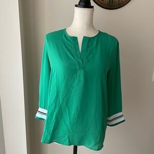 Heine 3/5 Sleeve Blouse Color Green Size 38